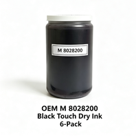 Encre numérique à solvant OEM M 8028200 noire à séchage rapide, lot de 6
