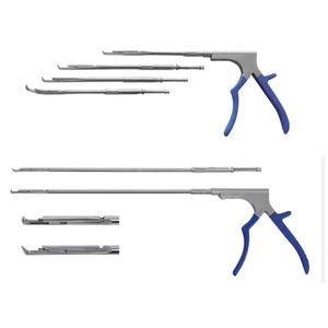 Juego de Rongeurs Kerrison de acero inoxidable hecho a medida, fuente de alimentación Manual, neurocirugía ortopédica, instrumento quirúrgico de columna alta - Product Image 2