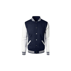 Veste universitaire décontractée pour homme, personnalisée, streetwear, durable, séchage rapide, design en cuir, tissu en toile, variété cool pour homme - Product Image 1