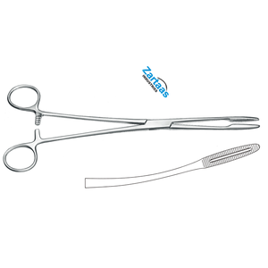 Pince à coton-tige en acier inoxydable de haute qualité Gross-Maier incurvée 25cm / 10 pouces Fabricant d'instruments chirurgicaux - Product Image 2