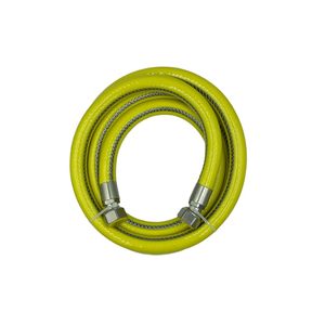 Manguera de Gas Flexible de Acero Inoxidable Certificada HM para Cocina, 1/2'' FF, Recubrimiento Amarillo, Longitudes de 1 a 4 Metros, EN 14800 - Product Image 6