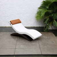Chaise longue en aluminium pour hôtel et spa, imperméable, pour extérieur, de qualité commerciale, mobilier d'hôtellerie