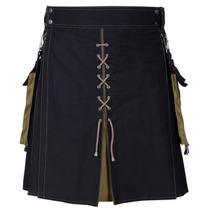 Fournisseur de gros Kilts hybrides formels écossais de haute qualité pour hommes OEM Logo personnalisé Prix de l'emballage en gros - Product Image 1
