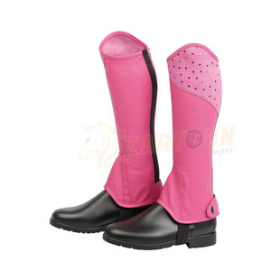 Demi-chaps en cuir PU de qualité supérieure Performance et chaps d'équitation conçus à la mode - Product Image 1