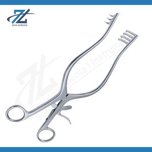 Rétracteur de cuir chevelu Schnitker incurvé, auto-retenant, lames émoussées pivotantes de 140 mm de long, instruments chirurgicaux, fabricant au Pakistan - Product Image 2