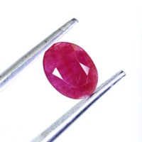 Rubí Natural Facetado Ovalado, Gema Suelta para Joyería, Cristal de Rubí Rojo, Gemas Curativas a Precio de Mayoreo, Proveedores al por Mayor