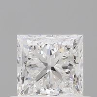 Diamante natural auténtico de corte princesa de 0.50 ct, color E, claridad SI1, para joyería certificada Planet ND-026, diseño elegante, diamante suelto.