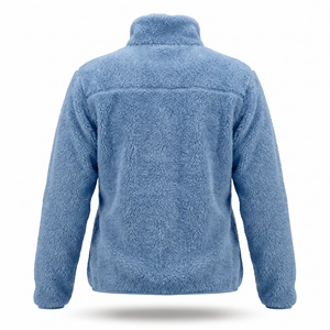 Veste polaire Sherpa demi-zip épaisse et chaude pour homme, avec blocs de couleur patchwork, idéale pour l'extérieur en hiver, avec services OEM - Product Image 4