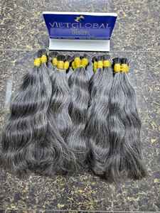 Cheveux bruts couleur grise naturelle cheveux vietnamiens en vrac, cheveux de bonne qualité - Product Image 2