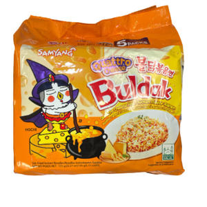 Auténticos Fideos Instantáneos Samyang Buldak Cheese Hot Chicken Ramen en Paquete a Granel, 130 g, Fideos Instantáneos Coreanos con Sabor a Fideos Picantes - Product Image 4