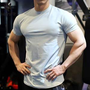 Camiseta de manga corta para hombre 2025, camiseta de verano de poliéster/algodón para hombre, ropa deportiva, camiseta de entrenamiento de gimnasio para hombre - Product Image 4