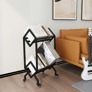 Rolling Book Rack avec style industriel pour la maison et le bureau - Product Image 3
