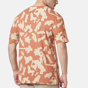 Camiseta personalizada para hombre Camiseta de algodón 100% Premium de alta calidad Camiseta transpirable con cuello redondo para hombre con logotipo impreso personalizado - Product Image 3