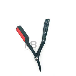 Rasoir de coiffeur manuel haute performance le plus vendu avec manche en bois et lames en acier inoxydable broderie de logo personnalisée - Product Image 6