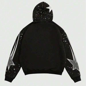 เสื้อฮู้ดผ้าฝ้ายผสมสำหรับผู้ชายเสื้อฮู้ดแบบหลวมสำหรับฤดูใบไม้ร่วงพิมพ์ลายหน้าจอฤดูหนาว - Product Image 2