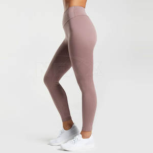 Fábrica de fabricación Scrunch Butt Leggings para mujeres Diseña tu propio logotipo Cintura elástica Color sólido Mujeres Yoga Leggings - Product Image 2