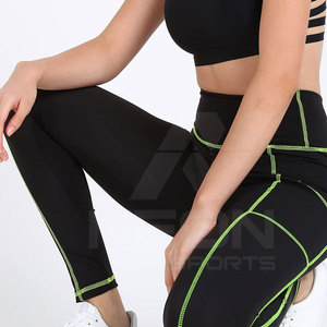 Women's Best Selling Mid Waist Solid <b>Pattern</b> Yoga <b>Leggings</b>-Quick Dry Customizable Material - Product Image 3