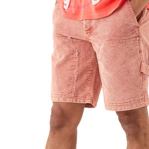 Short de gymnastique personnalisé en éponge française lourd 100% coton sérigraphie en détresse Vintage soleil délavé à l'acide Shorts pour hommes - Product Image 5