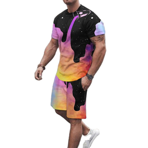 2025 último traje de jogging de verano informal para hombre de alta calidad conjunto de 2 piezas con pantalones cortos - Product Image 5