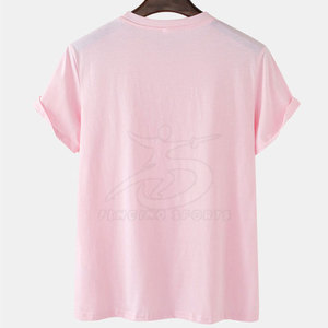 Logo personnalisable 100% coton T-shirt homme tricoté col rond Street Wear - Product Image 2