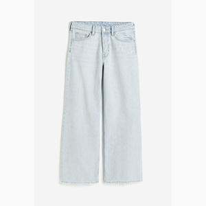 Baggy Wide High <b>Stretch</b> <b>Denim</b> Jeans Solid Pattern with Vintage Fashion Loose Fit and Pockets Light Wash Casual Style - Product Image 3