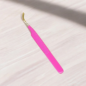 Pince à épiler incurvée à pointe en fibre d'extension de cils-Disponible en couleurs Opibnk et personnalisées - Product Image 4
