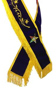 Orden de Eastern Star OES Faja completa Masonic Regalia Worthy Matron Sash Purple Oes Sash - Product Image 5