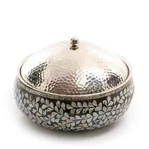 Casserole de serveur de nourriture de conception d'incrustation de bois d'acier inoxydable de capacité de 5L - Product Image 1