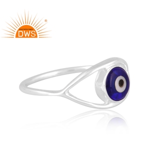 Best Quality Fine Sterling Silver Blue Resin Gemstone <b>Statement</b> <b>Ring</b> Custom Jewelry For Women Gift For Her - Product Image 3