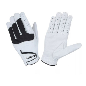 Guantes de golf de alta calidad Logotipo personalizado Guantes de golf de cuero Cabretta duraderos de alta calidad con estilo para hombres - Product Image 2