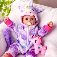 Muñeca Bebé Reborn Realista de 17 Pulgadas de Babeside Winter, Cuerpo Suave, Pintada a Mano, Juguete Realista