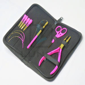 Kit de Salon de formation de cheveux de meilleure qualité avec outils d'extension de cheveux-rose vif avec couleur Plasma or et étiquetage de marque personnalisé gratuit - Product Image 4