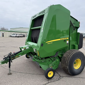เครื่องอัดฟางกลม John Deere 560M ขนาด 5x6 นิ้ว รุ่น Megawide 1 3/8 นิ้ว 1000 PTO พร้อมตาข่ายห่อฟาง บาร์ดันฟาง วาล์วปรับแกนกลางได้ ชุดไฮ-มอยส์เจอร์ - Product Image 4