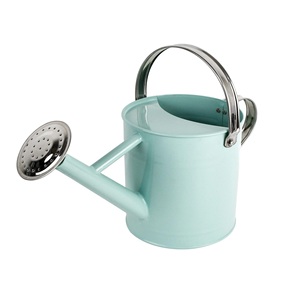 Regadera de Metal Elegante de Medio Galón Color Verde Azulado para Plantas de Interior y Exterior - Product Image 1