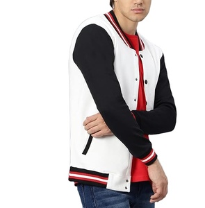 OEM personalizado de la Universidad y la Escuela de los hombres Letterman Varsity chaqueta de alta calidad negro polar CollegeBaseballjacket para los hombres - Product Image 6