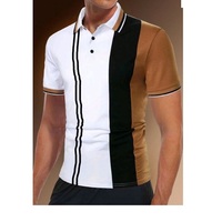 Chemise d'été pour homme à manches courtes, 100% coton tricoté 200g, séchage rapide, avec logo personnalisé imprimé par sublimation, boutonnée, couleur unie