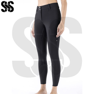 Nouveauté 2026 Culottes d'équitation pour femmes Service OEM Pantalons d'équitation imperméables coupe-vent chauds en polyester/spandex Couleurs personnalisées - Product Image 2