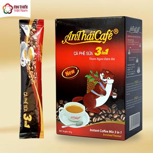 กาแฟสำเร็จรูป 3in1 รสครีม/ผลไม้/น้ำตาล ผลิตในเวียดนาม ขายส่งแบบ OEM |   เครื่องดื่มสำเร็จรูป 16 กรัม 16 ซอง/กล่อง 100% โรบัสต้า พรีเมียม โรงงาน - Product Image 1