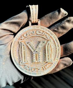 Populaire hommes Hip Hop 925 argent Sterling Moissanite diamant pendentif Pass diamant testeur haute personnalisé mode bijoux accessoire - Product Image 1