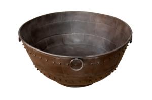 Brasero indien en fonte avec finition thermolaquée, design pliable, support trépied et grille pour usage intérieur/extérieur - Product Image 2