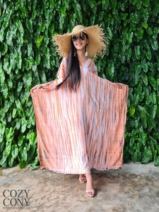 Vestido de verano a la moda para mujer y niña, caftán bohemio de talla libre, ropa de playa, moda de fabricante directo - Product Image 2