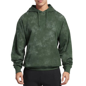 Sudadera con Capucha de Impresión Digital al por Mayor 2026, Lavado Ácido, Decoloración al Sol, Lavada, Estilo Desgastado, Color Personalizado, Sudaderas de Alta Calidad para Hombre - Product Image 1