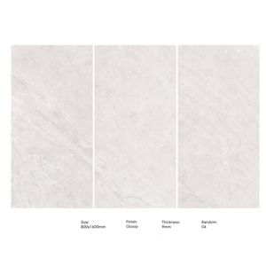 Carreaux modernes en bois Omnia pour salle à manger 9mm d'épaisseur 800x1600mm finition brillante collection de cristaux antidérapants dans des intérieurs blancs - Product Image 5