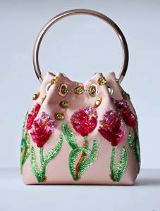 GIFTS EMBROIDERY <b>UNIQUE</b> <b>BAGS</b> BEST Bohemian Style Embroidery Work Hand Clutch Purses <b>Bags</b> Fancy Design Lining Wholesale - Product Image 4