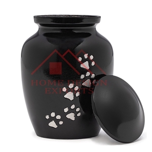 Urnas de metal hechas a mano con acabado blanco para Animales Mascotas - Product Image 2