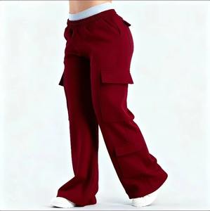 Pantalones Deportivos de Invierno para Mujer, Estilo Urbano Moderno, Suaves y Transpirables, de Poliéster/Algodón, Corte Regular, Frente Plano con Cordones, Ajuste Casual - Product Image 5