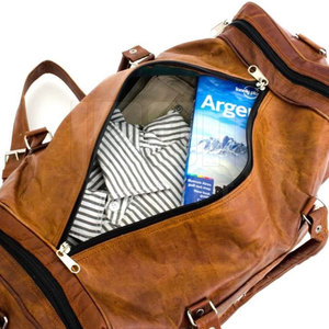 Bolsas de viaje de cuero de calidad superior más vendidas bolsas de viaje de cuero impermeables para hombres y mujeres - Product Image 2