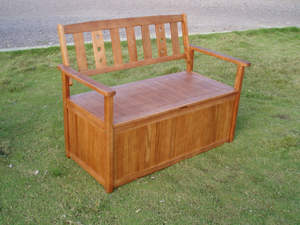 Solid Acacia Wood <b>Outdoor</b> Patio <b>Bench</b> <b>with</b> <b>Storage</b> Modern Home Furniture for Garden Park Dining Vietnam Supplier - Product Image 6