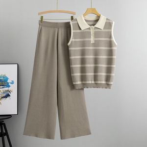 Respirant tissé numérique imprimé robe pantalon costume femmes en gros qualité supérieure doux été tenue décontracté fabrication sur mesure - Product Image 3