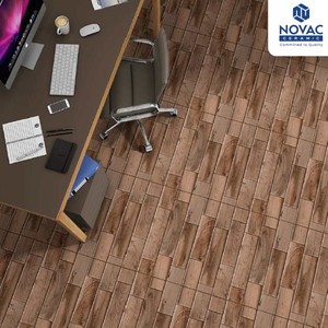 Modèle 24 Premium Quality Indian Novac Ceramic Modern Wood Look 500x500mm Carrelages de sol pour salon classique Absorbe l'espace - Product Image 2